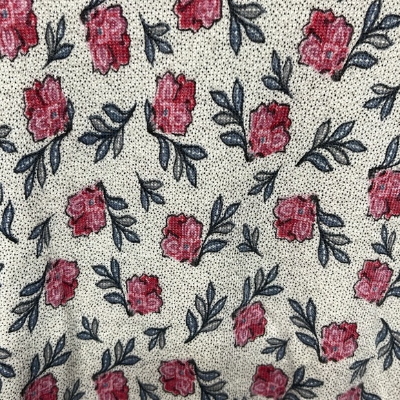 NWT-Loft Floral Tipped Pullover Crew Neck Sweater - Picture 5 of 6